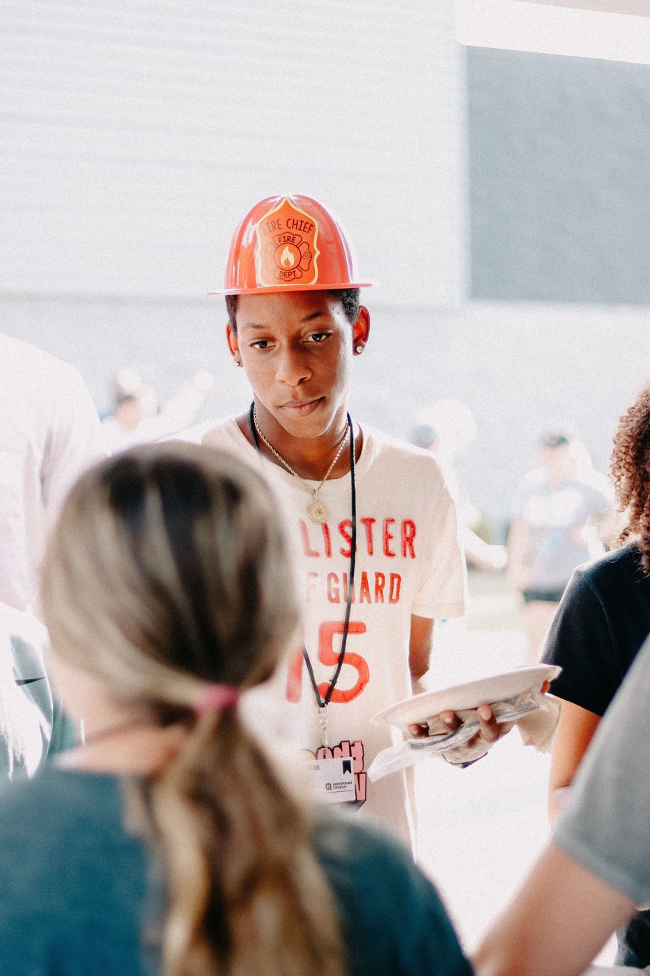 Volunteers serving at a community outreach event