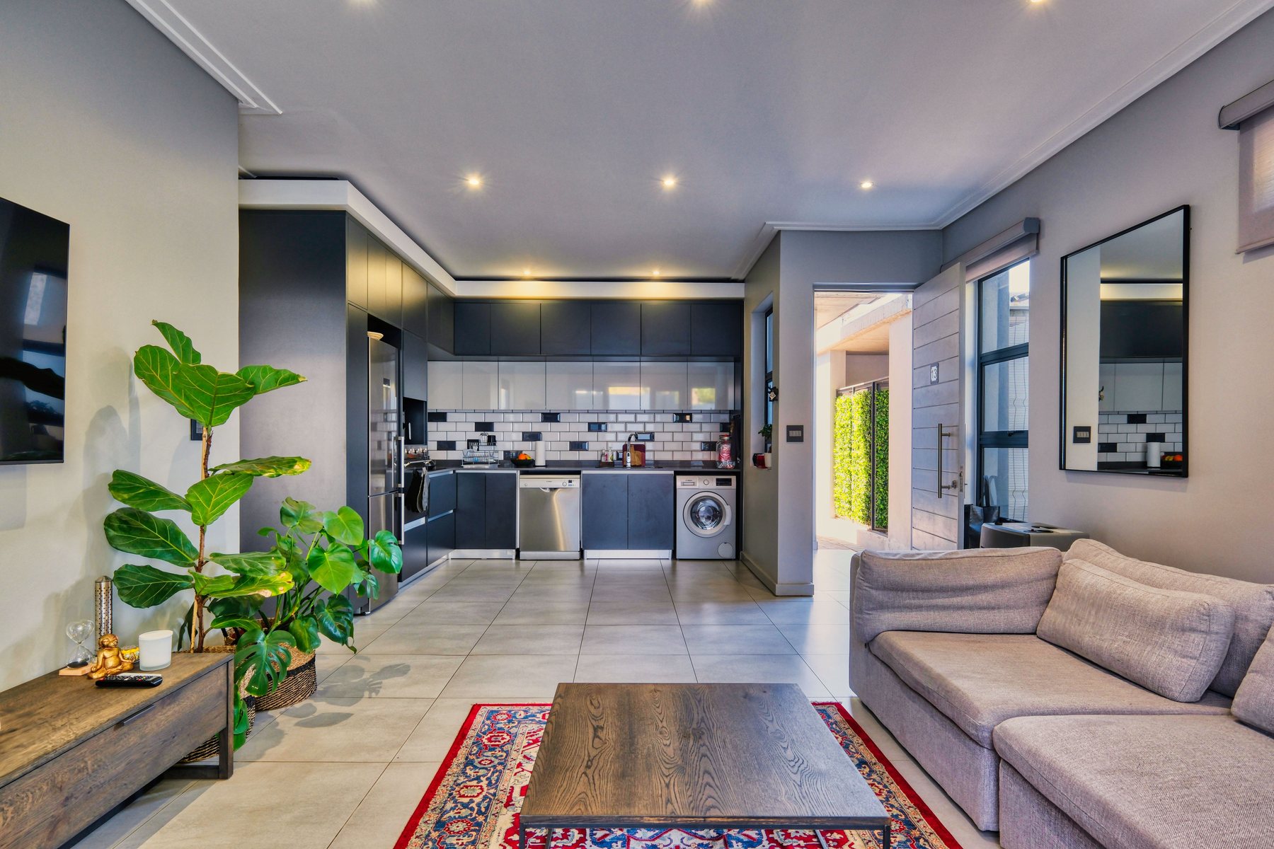 Modern open-plan living room