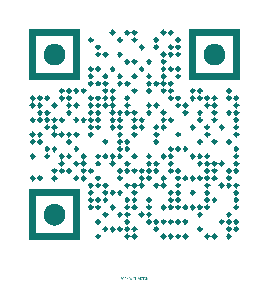 QR Vizion branded QR code example